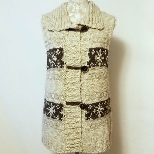 Gio gio Made in Italy Sleeveless Cardigan Sz L